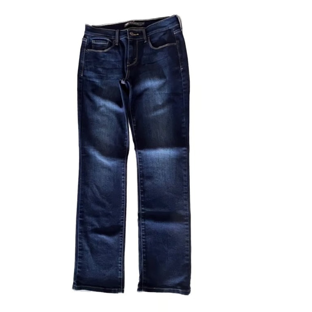 Levi's Womens Dark Blue 505 Straight Leg Jeans Size 4